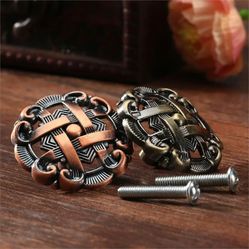 Door Handle Bar - bowarepro Hollow Retro Zinc Alloy Kitchen