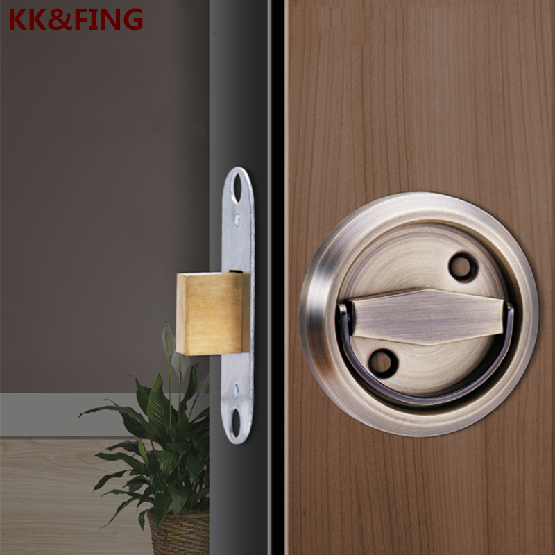 Door Handle Bar - KK&FING Invisible Door Pull Ring Locks