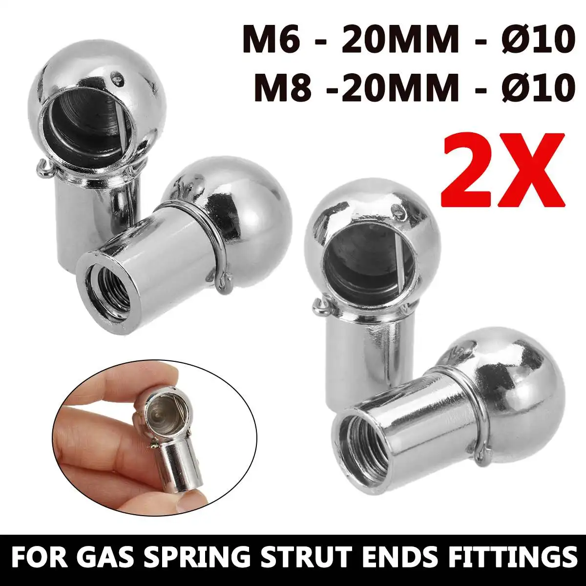 2pcs Universal Silver M6 M8 Bo - огляд і ціна Joint Connector Bracket