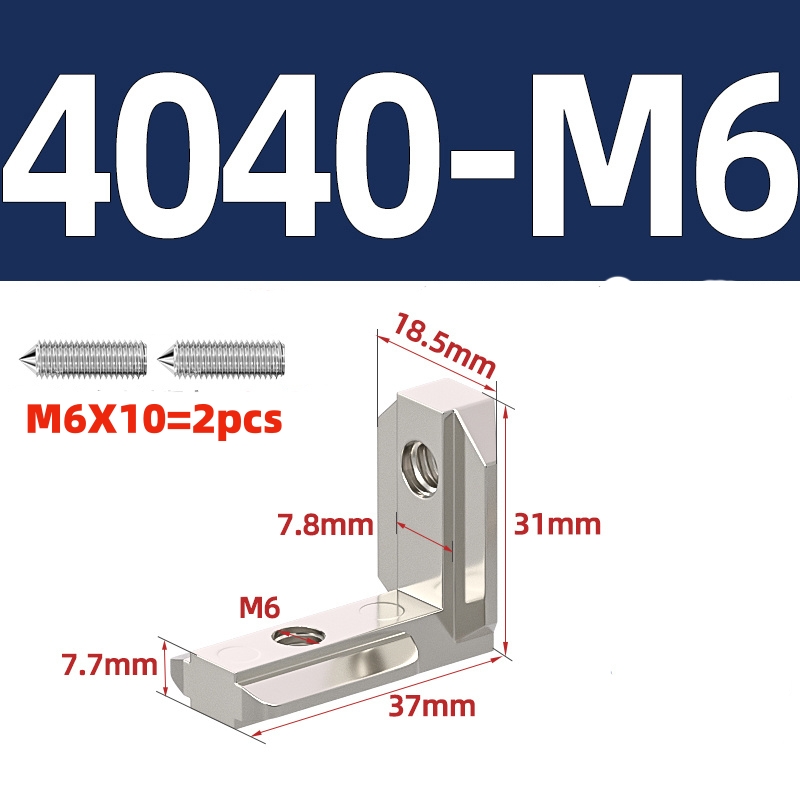 EU 2020 3030 4040 4545 T Slot  - огляд і ціна Joint Connector Bracket
