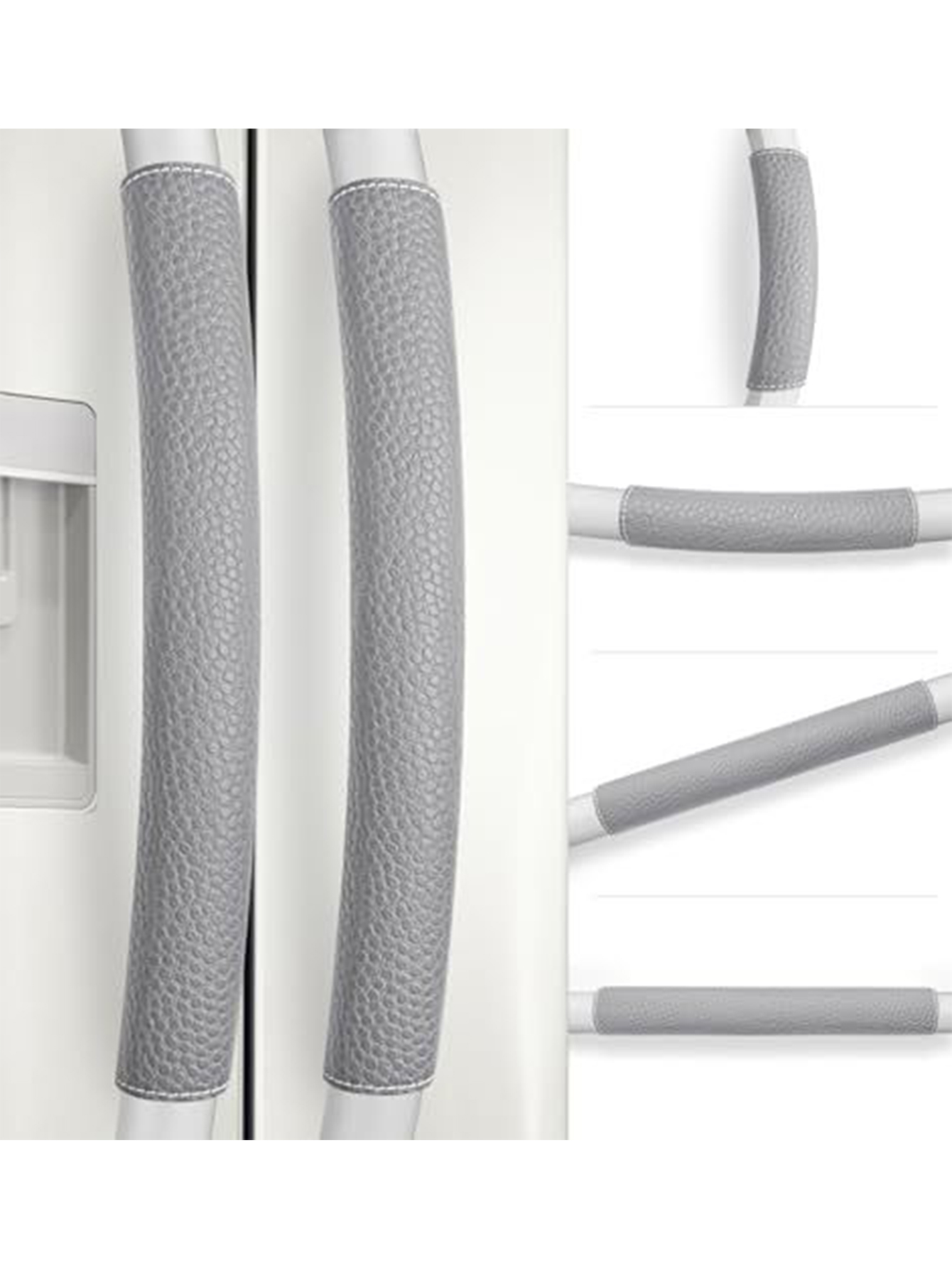 2pcs/set Faux Leather Refriger - огляд і ціна Door Handle Bar