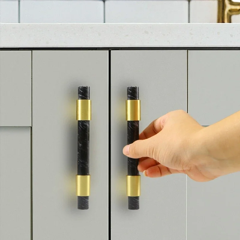 1Pcs Marble Brass Handle Nordi - огляд і ціна Furniture And Hardware Supplies
