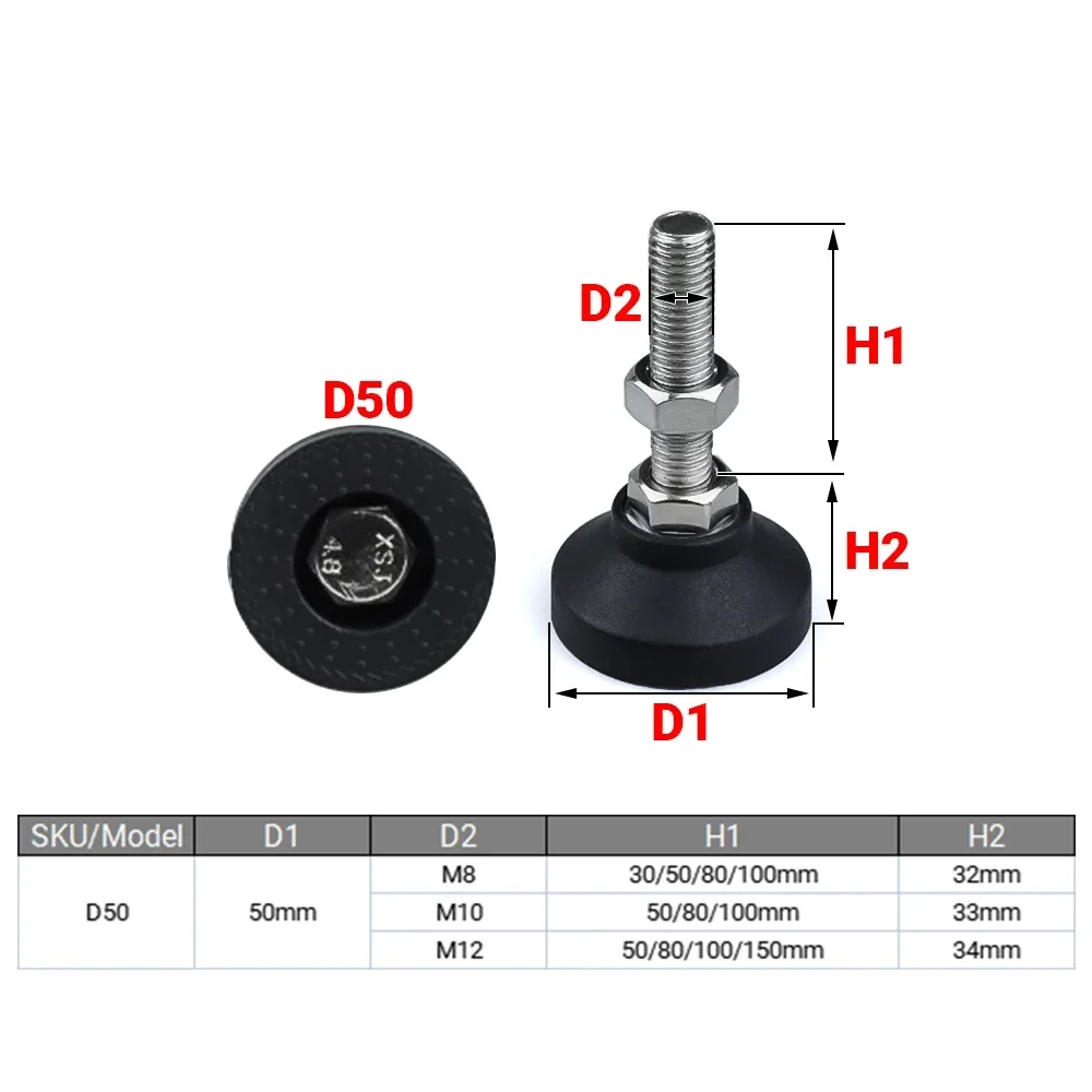 4Pcs/Lot Adjustable Lathe Leg  - огляд і ціна Furniture Leg Set