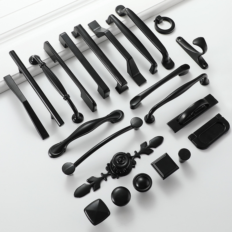 Black Modern Cabinet Knobs, Ki - огляд і ціна Furniture And Kitchen Hardware Fitting