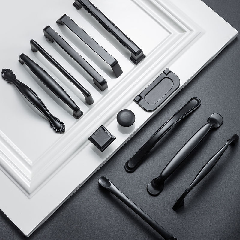 Black Modern Cabinet Knobs, Ki - огляд і ціна Furniture And Kitchen Hardware Fitting