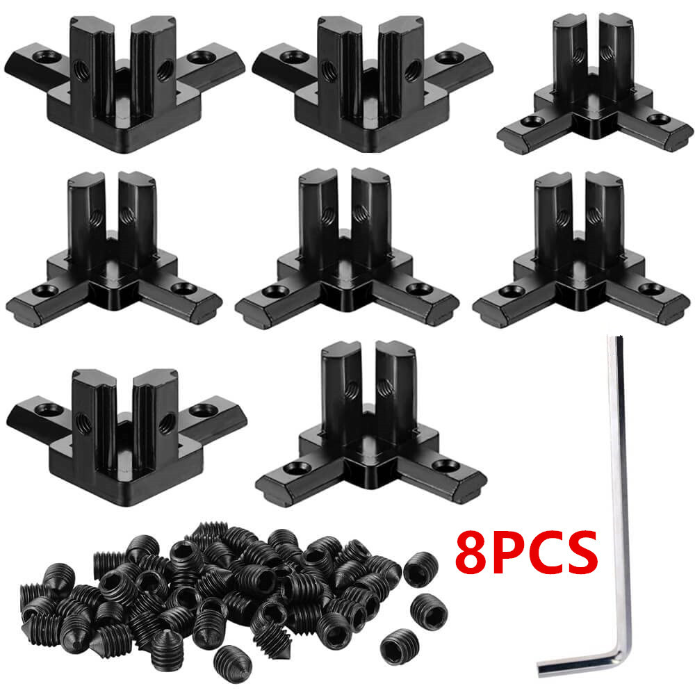 8Pcs Aluminum Profile 90 Degre - огляд і ціна Joint Connector Bracket